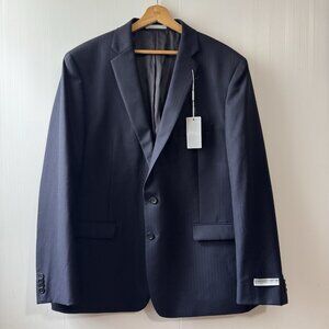 NEW MICHAEL KORS 100% Wool Blazer Jacket Two Buttons Mens Size 50R Navy